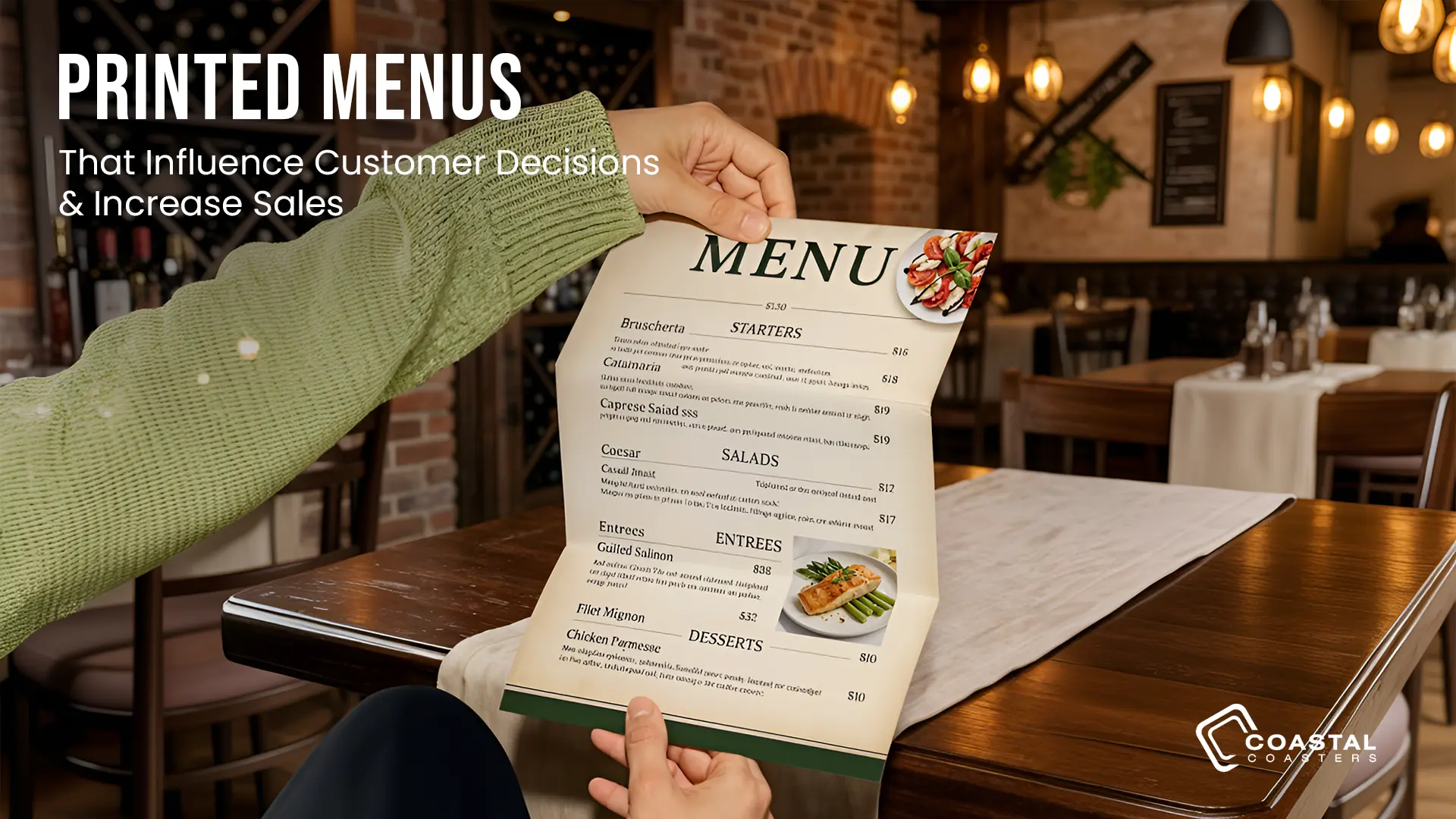 Printed Menus That Influence Customer Decisions & Increase Sales