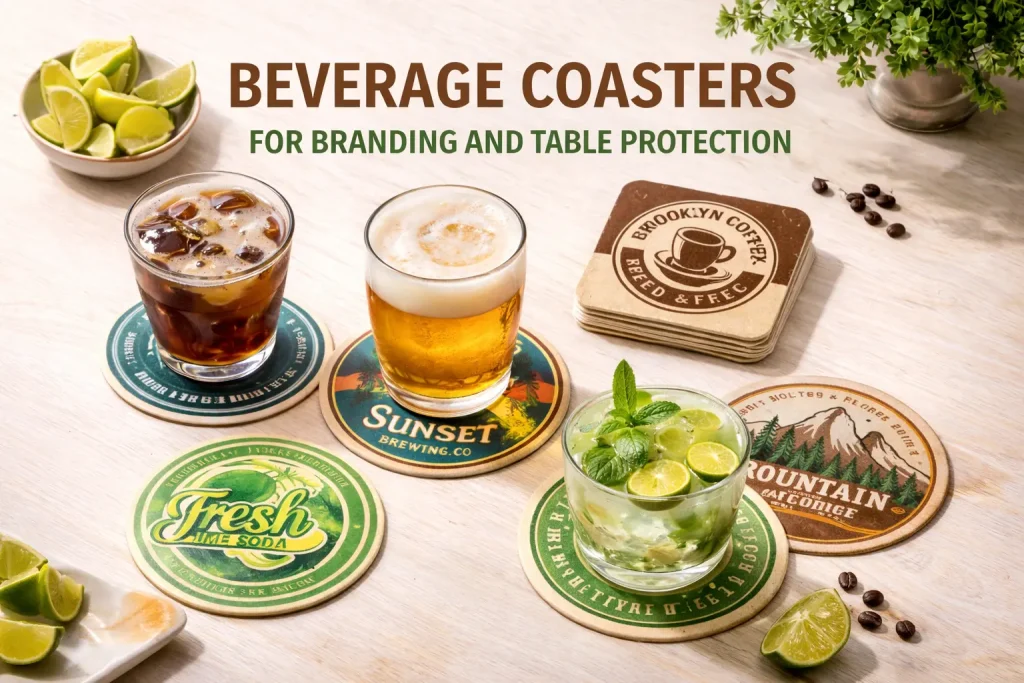 Beverage Coasters for Branding and Table Protection