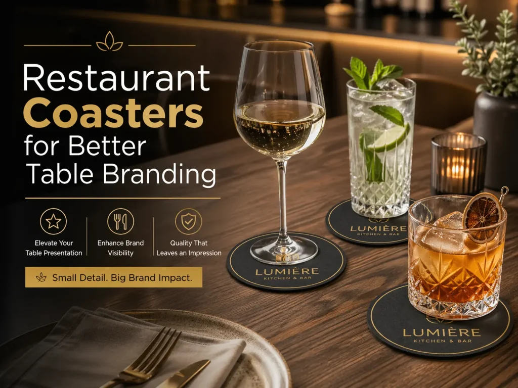  Restaurant Coasters for Better Table Branding
