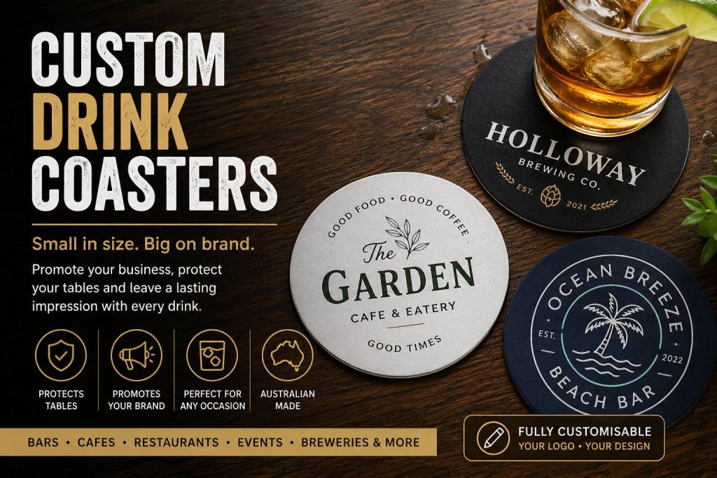 Custom Drink Coasters Australia | Drink Coasters