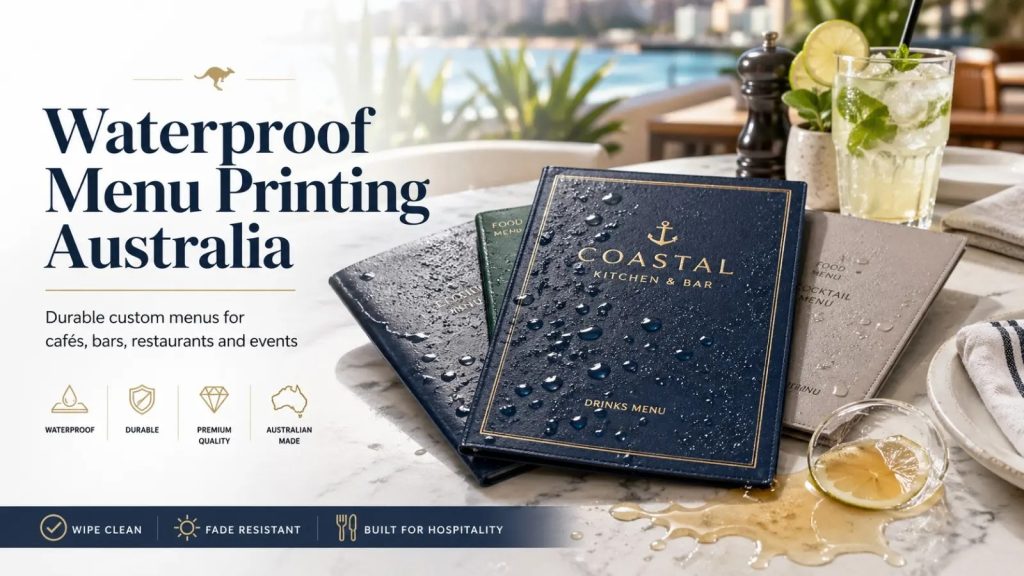 Waterproof Menu Printing Australia